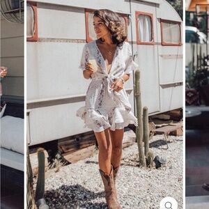 Elegant White Lace Dress